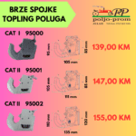 Brze spojke poluga traktora