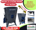 Mikser za stočnu hranu nošeni